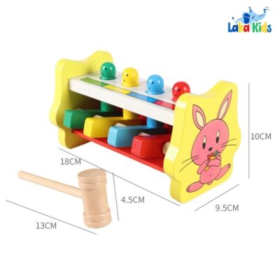 Đập Chuột Hình Thỏ Bằng Gỗ Laka Kids