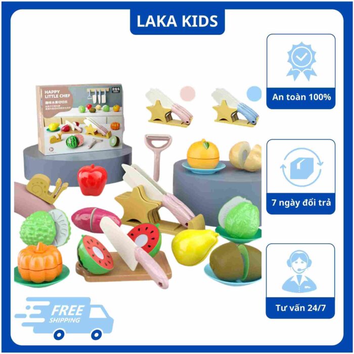 đồ chơi cắt hoa quả laka kids