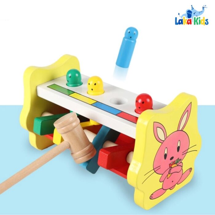 Đập Chuột Hình Thỏ Bằng Gỗ Laka Kids